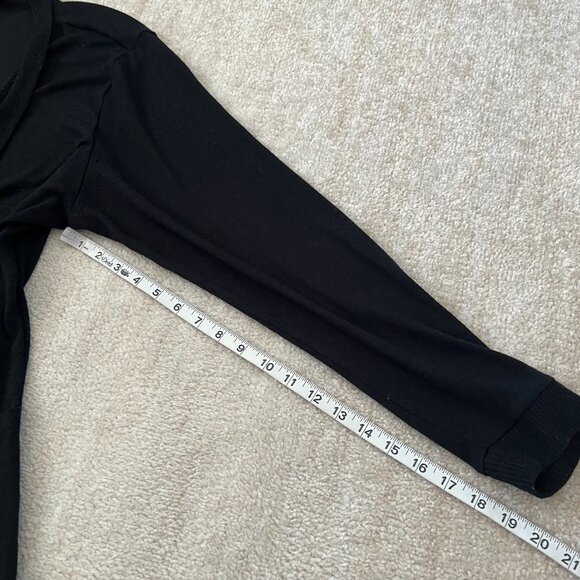 Bobeau Open Front Black Knit Cardigan 2X - Picture 7 of 10